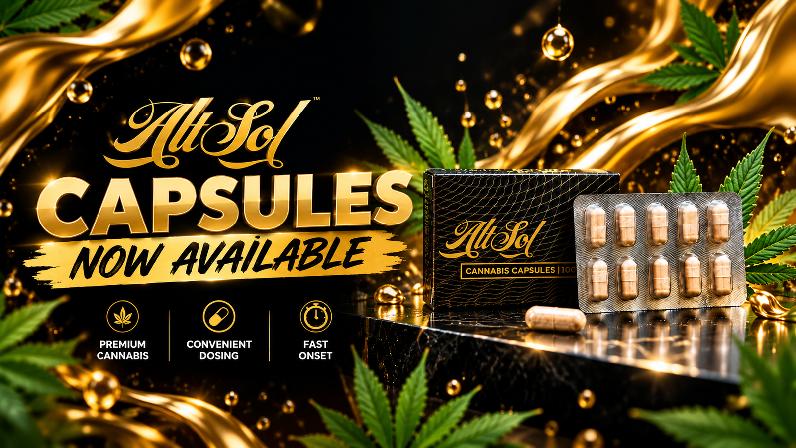 Deal on cannabis capsules and tablets