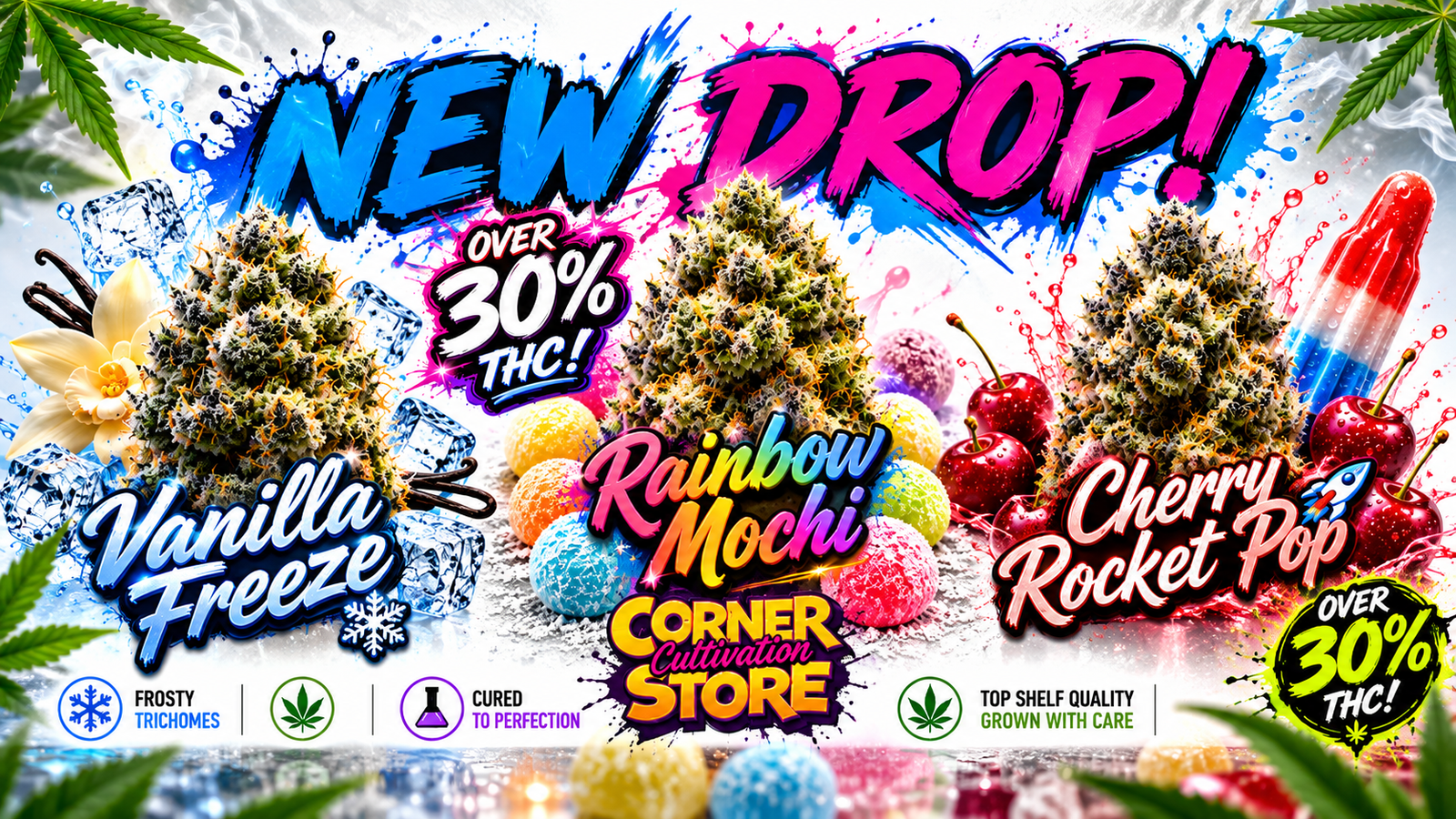 New dessert strain flower drop